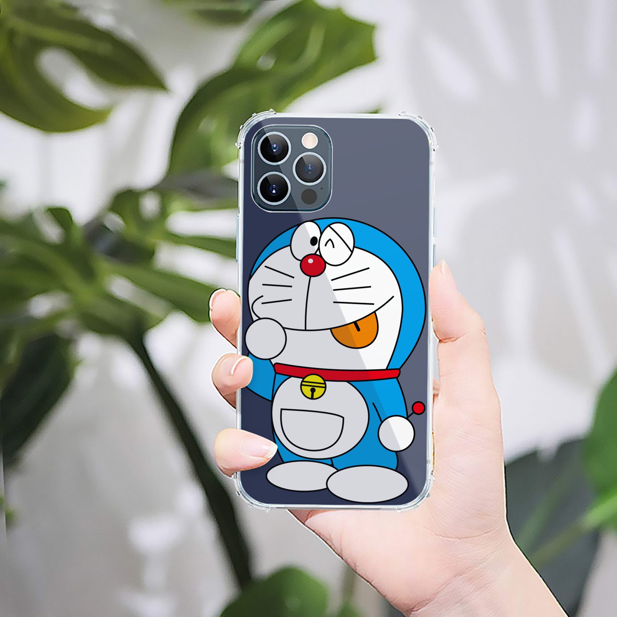 （画像用） ドラえもん Doraemon 【iPhone 12シリーズ対応】透明スマホケース（クリアソフトケース）